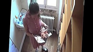 son pull mom panty down kitchen fuck her