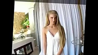 homemade german blond with her boyfriend in dressing room