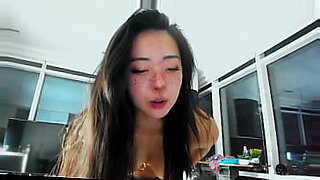 asian ex gf fucked hard bent over on a desk
