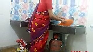indian way of saree removing breast crushing