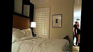 mom and step son share in hotel room