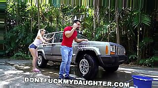 mom and daughter make step dad cum