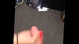 brunette amateur bouncing on dick outdoors in public