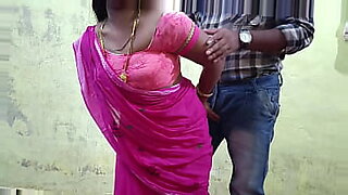 indian way of saree removing breast crushing
