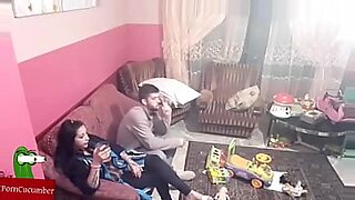 mom and step son share in hotel room