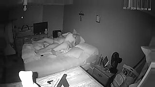 mom and son filing in bedroom
