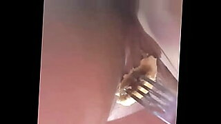 busty milf sucking young guy cum to mouth in the bathroom