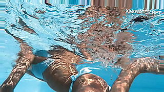 18yo busty babe swimming naked