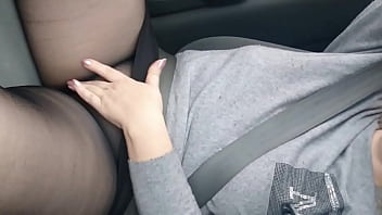 asian girl in black lingery masturbating with vibrators on the couch