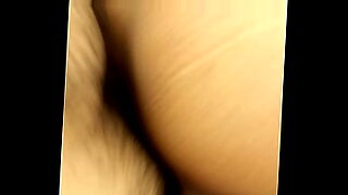 chubby gf gags on cock while being fucked in the ass
