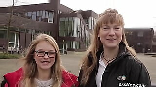 shy teens education in her first rimming