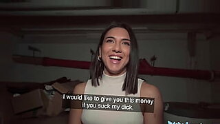 my girlfriend slut does bj in a cable car