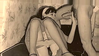 man fingers hot girl in mini skirt with no panties on train while his wife watches