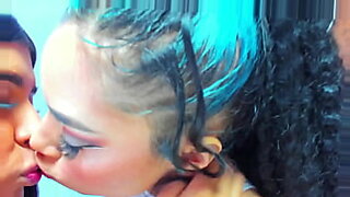 asian lesbian tongue kissing