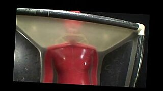 red latex catsuit