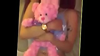 sexy girl fucks a teddy bear