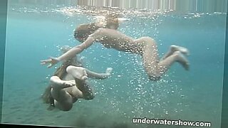 after a pool wank the dick gets deep in the pussy