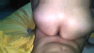 teen has her legs spread wide open while daddy gives her a creampie