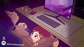 daughter and step dad on living room table