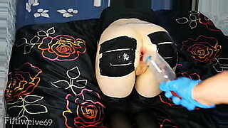 putting long dildo in her pussy is pretty much the same with putting dick in her ass