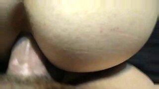 brunette tranny is wanking it and wacking it hard