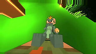 3d animation small girl with dad