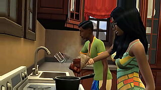 mom and son do fuck in bathroom when mom is going to take a shower and son is see her