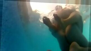 face in swiming pool