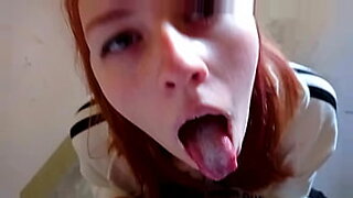 povlife pale redhead pick up teen facialized