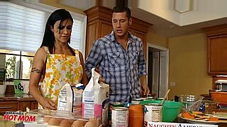 hot mom in kitchen