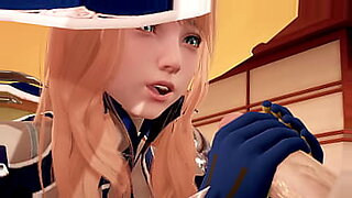 bondage hentai guy gets whipped his cock and licked a busty anime pussy