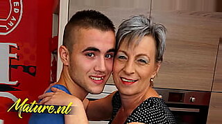 brunette mother son