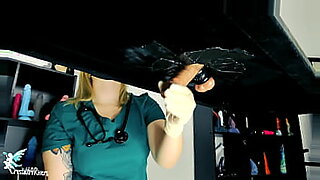 shemale mistress cum on his slaves miuth