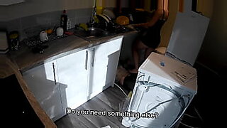 russion son force fuck to mom in kitchen