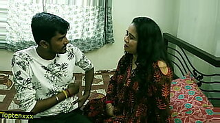 desi indian mature aunty with young boy