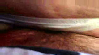 black mum squirts hard on a table