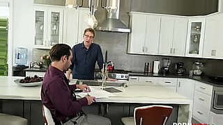 kitchen cook food mom frosed son very hot sex video