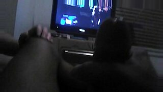 black girl going all the way down on my 105 inch anal dildo