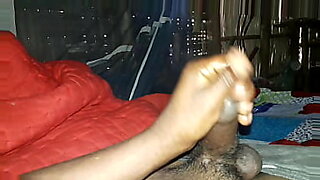 bored nao is on a blue chair playing with her sweet pussy and showing off her ripe ass to the