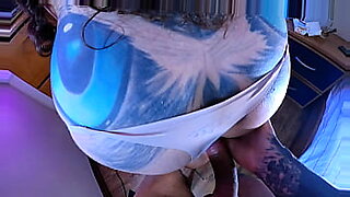 chubby gf gags on cock while being fucked in the ass