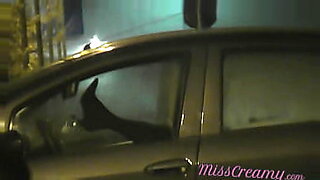 chubby bj in car threesome