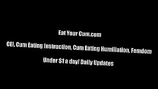 shemale eats her own cum compilation