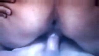 chubby gf gags on cock while being fucked in the ass