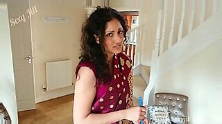Blackmail black saree Desi bhabhi
